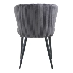 Stoel Marthe Grijs Ribstof – Set van 2^Huisenthuis Online