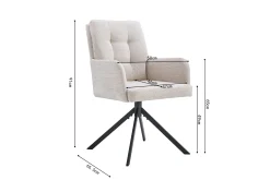 Stoel Mies Stof – Set van 2^Huisenthuis Hot