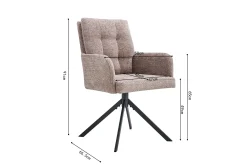 Stoel Mies Stof – Set van 2^Huisenthuis Online