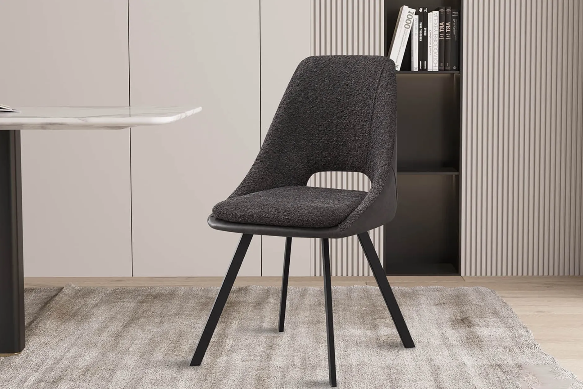 Stoel Nadine Bouclé – Set van 2^Huisenthuis Clearance