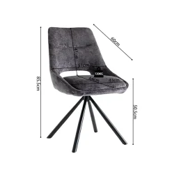 Stoel Noortje Grijs – Set van 2^Huisenthuis Discount