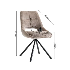 Stoel Noortje Taupe – Set van 2^Huisenthuis Sale