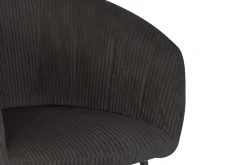 Stoel Pia Grijs Ribstof – Set van 2^Huisenthuis Discount