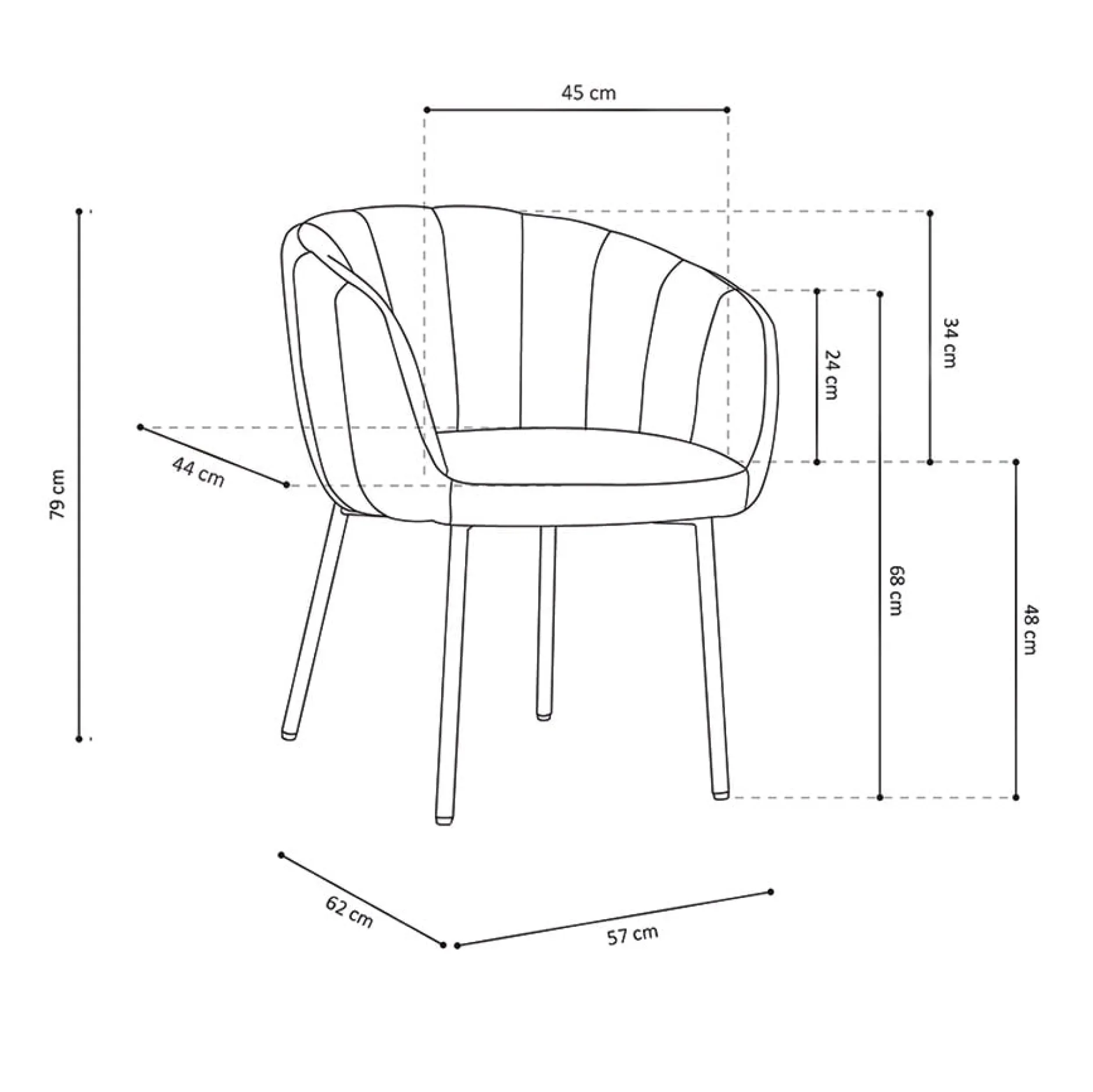 Stoel Pia – Set van 2^Huisenthuis Hot
