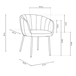 Stoel Pia – Set van 2^Huisenthuis Discount