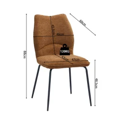 Stoel Quincy Roest – Set van 2^Huisenthuis