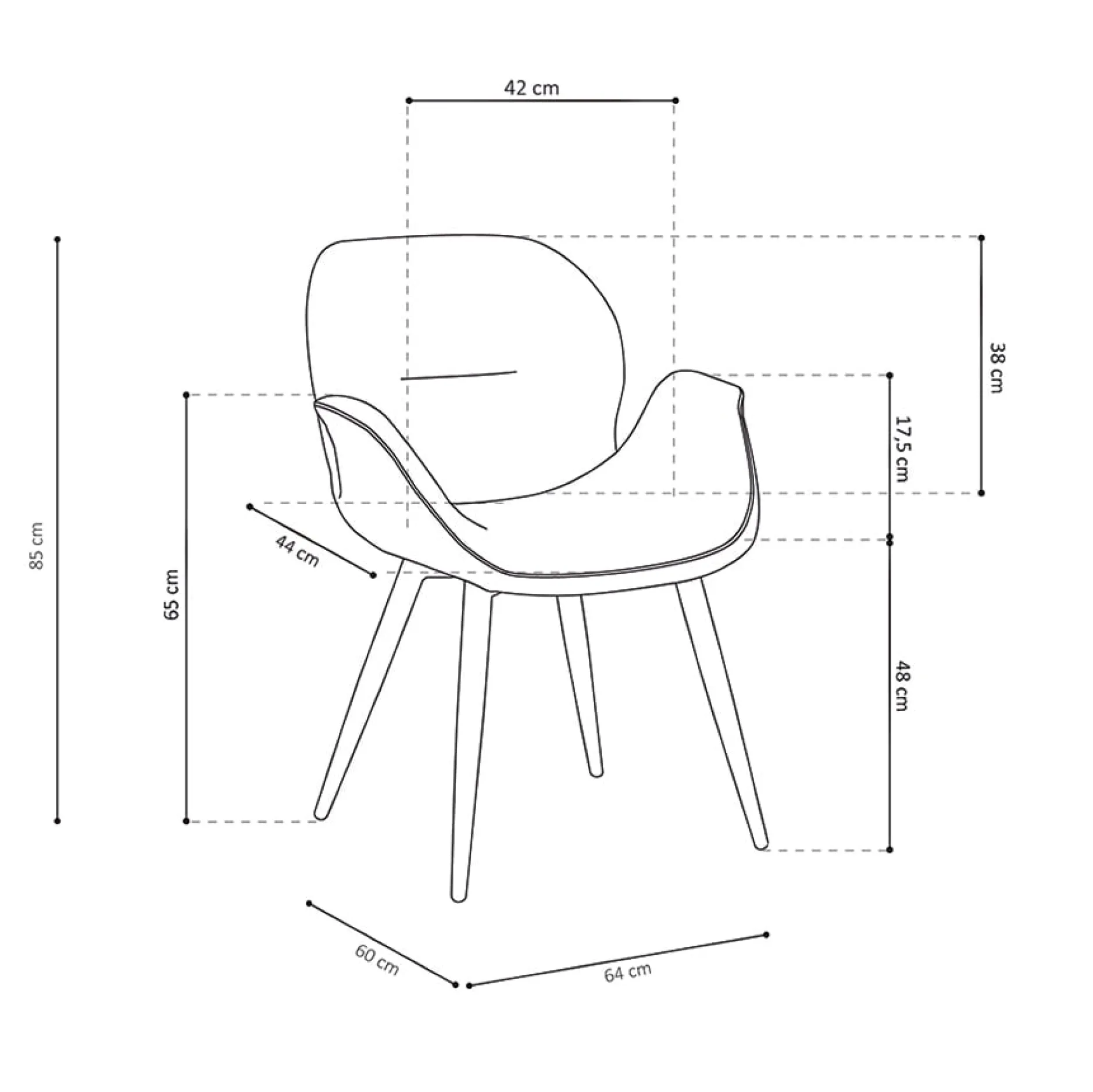 Stoel Tina – Set van 2^Huisenthuis Best