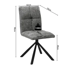 Stoel Yinthe Grijs – Set van 2^Huisenthuis Online