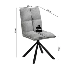 Stoel Yinthe Lichtgrijs – Set van 2^Huisenthuis Clearance