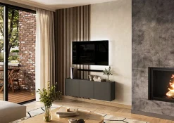 TV-meubel Lowie Grafiet 138 cm^Huisenthuis Best