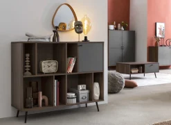 Vakkenkast Felipe Walnoot 118 cm^Huisenthuis Discount