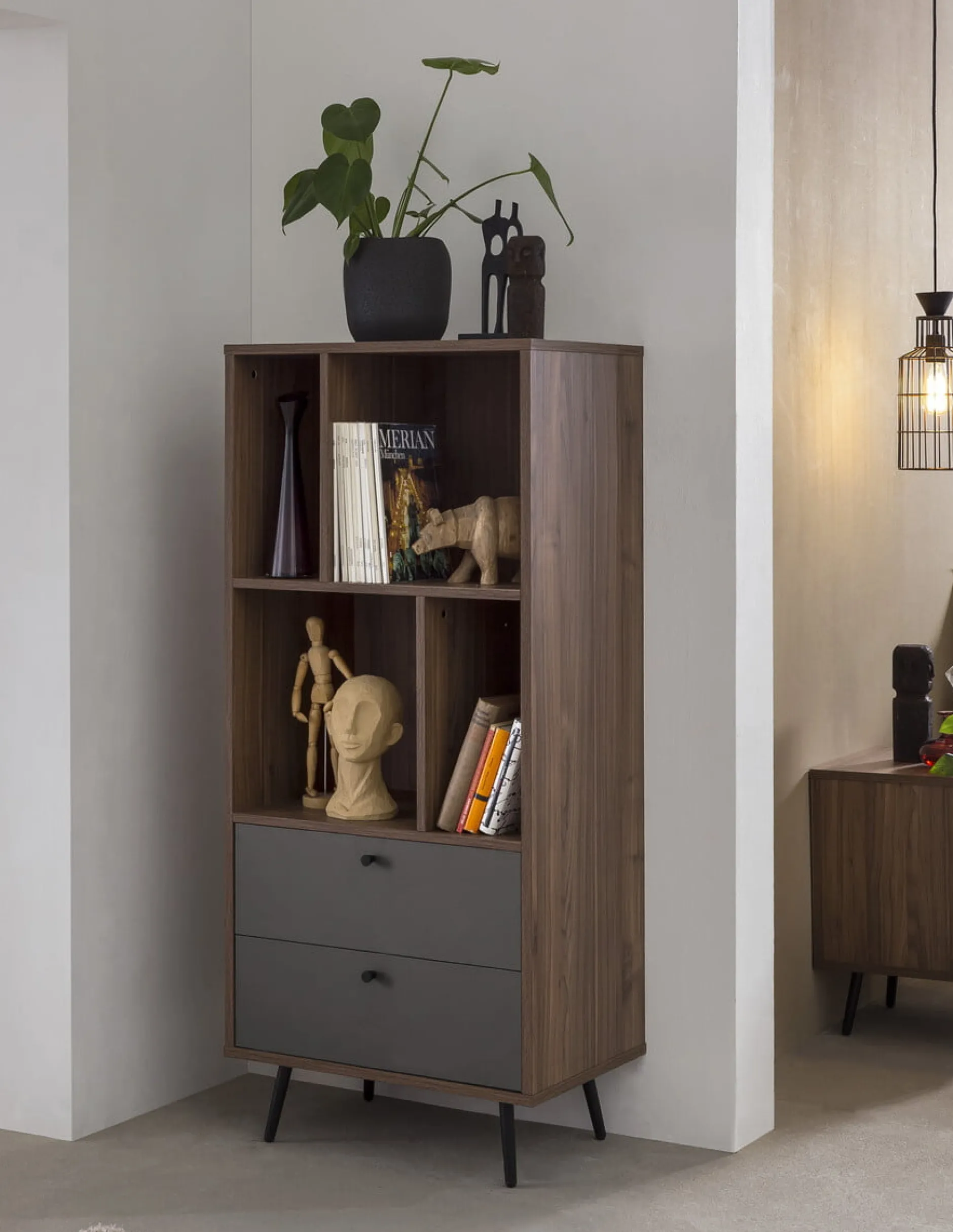 Vakkenkast Felipe Walnoot 60 cm^Huisenthuis Sale