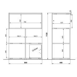 Vakkenkast Galileo^Huisenthuis Discount