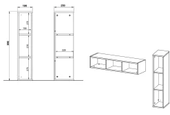 Wandplank Elias Grijs^Huisenthuis Clearance