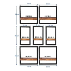 Wandrek Mali – 75x115x25 cm – Set van 7^Huisenthuis Online