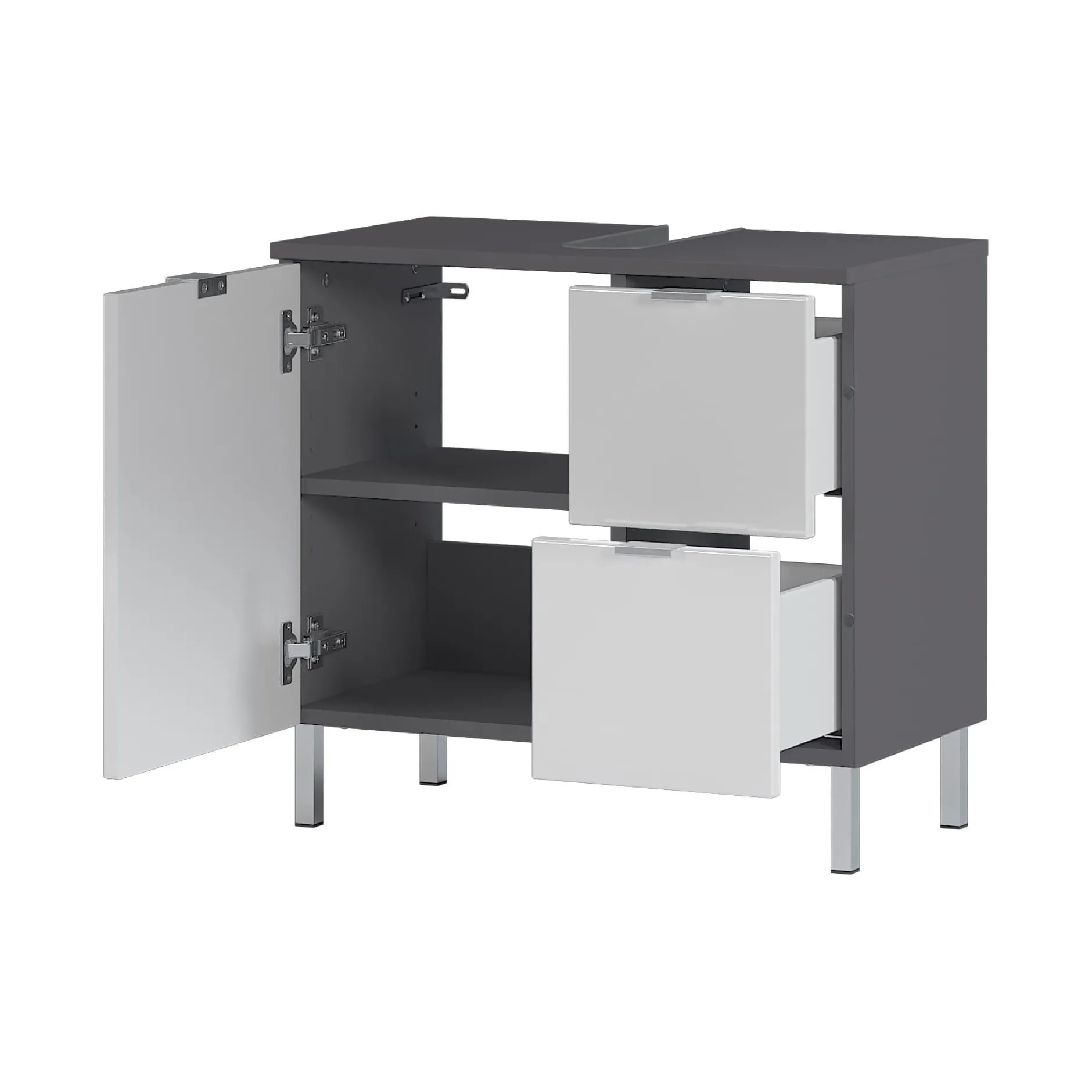 Wastafelkast June Antraciet Wit M^Huisenthuis Sale