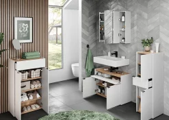 Wastafelkast Sicilia Wit Eiken^Huisenthuis